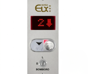 BOTOEIRA PAVIMENTO ELX 400 COM 1 BOTOES E CHAVE COM VISOR